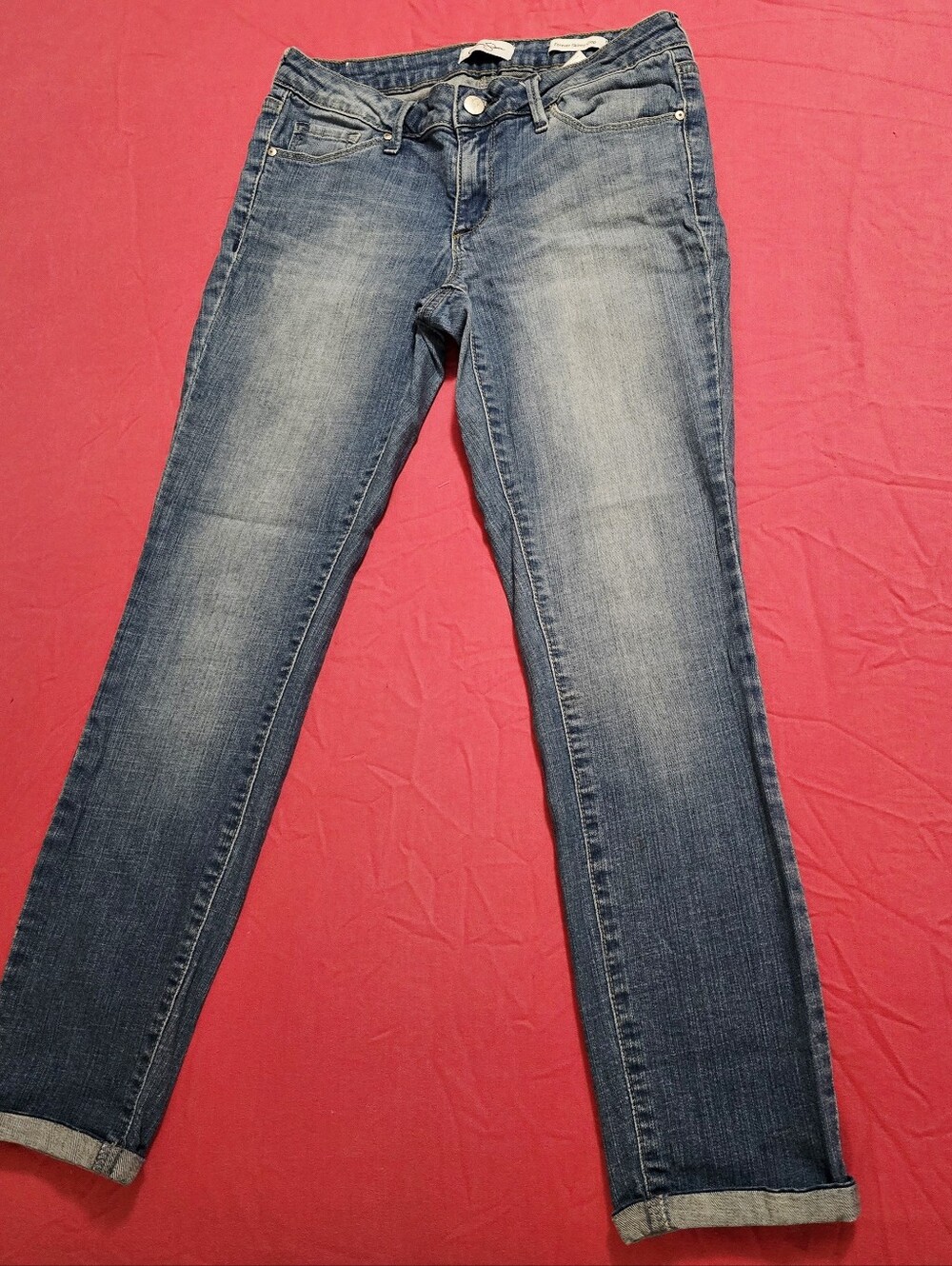 Jessica Simpson Forever Skinny Crop Jeans Medium Wash